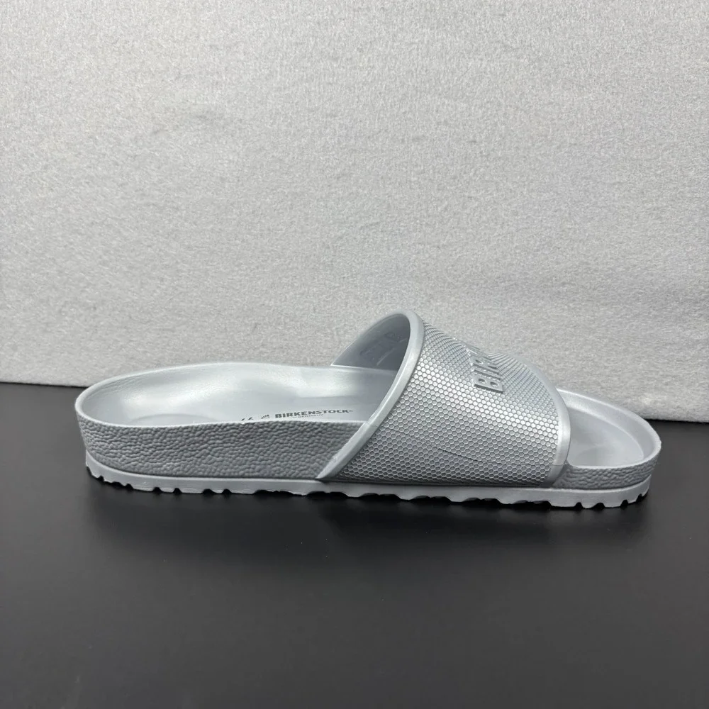 Birkenstock‎ Barbados EVA Men's Silver Slide Sandals Size 11/44